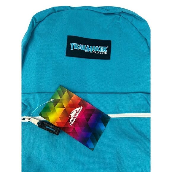 Trailmaker Classic Blue Backpack with Adjustable Padded Shoulder Straps 17 Inch‎ - Picture 4 of 4